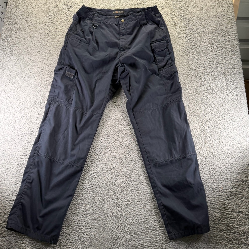 5.11 Tactical Pant Men 36x34 Blue Cotton Ripstop Cargo Straight Workwear Utility